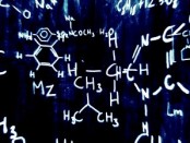 stock-footage-chemistry-formulas-and-symbols-floating-in-d-space-with-a-cool-design